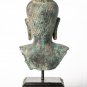 Antique Khmer Style Bronze Vishnu Torso Statue - Protector & Preserver -28cm/11"