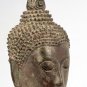 Antique 18th Century Sukhothai Mounted Bronze Buddha Head - 24cm/10"