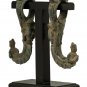 Antique Khmer Style Bronze Apsara Hooks - 32cm/13"