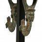 Antique Khmer Style Bronze Apsara Hooks - 32cm/13"