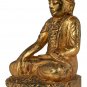 19th Century Antique Wood Burmese Mandalay Enlightenment Buddha Statue - 23cm/9"