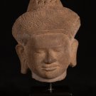 Antique Baphuon Style Sandstone Vishnu Head - Protector & Preserver - 27cm/11"