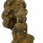 Antique Thai Style Bronze Enlightenment Lopburi Naga Buddha Statue - 37cm/15"