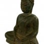 Antique Sri Lanka Style Bronze Seated Mediation Buddha Statue - 23cm/9"