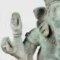 Antique Khmer Style Bronze Mounted Verdigris Ganesha Statue - 42cm/17"