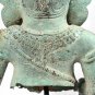 Antique Khmer Style Bronze Mounted Verdigris Ganesha Statue - 42cm/17"
