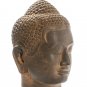 Antique 18th Century Thai Dvaravati Stone Buddha Head Statue - 46cm/18"