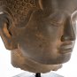 Antique 18th Century Thai Dvaravati Stone Buddha Head Statue - 46cm/18"