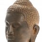 Antique 18th Century Thai Dvaravati Stone Buddha Head Statue - 46cm/18"