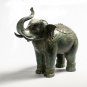 Antique Khmer Style Bronze Trumpeting Elephant Statue - 38cm/15" Tall