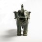 Antique Khmer Style Bronze Trumpeting Elephant Statue - 38cm/15" Tall