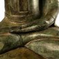 Antique Laos Style Seated Enlightenment Large Bronze Buddha Statue - 118cm/47"