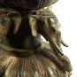 Antique Laos Style Seated Enlightenment Large Bronze Buddha Statue - 118cm/47"