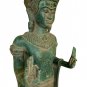 Antique Khmer Style Bronze Standing Abhaya Protection Buddha Statue - 57cm/23"