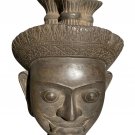 Antique Khmer Stone Mounted Angkor Wat Style Temple Guardian - 44cm / 18"