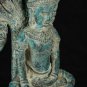 Antique Khmer Style Bronze Enlightenment Baphuon Naga Buddha Statue - 38cm/15"