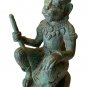 Antique Indian Style Bronze Hindu God Hanuman Statue - Avatar of Shiva - 18cm/7"