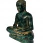 Antique Khmer Style Bronze Jayavarman VII Meditation Statue - 19cm/8"