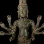 Antique Khmer Style Bronze Bayon Style Lokeshvara Statue - 51cm/20"