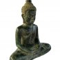 Buddha - Antique Khmer Style Bronze Seated Meditation Buddha Statue - 24cm/10"
