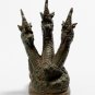 Antique Thai Style Bronze Protective Naga, Snake or Serpent Statue - 25cm/10"
