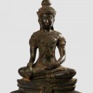 Antique Thai Style Ayutthaya Seated Enlightenment Buddha Statue - 65cm/26"