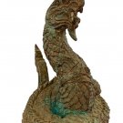 Antique Thai Style Bronze Protective Naga, Snake or Serpent Statue - 26cm/10"