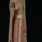 Antique Khmer Style Wood Standing Protection Monday Buddha Statue - 64cm/26"