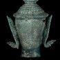 Antique Thai Style Bronze Rattanakosin Buddha Head Statue - 71cm/29"