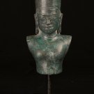 19th Century Antique Bronze Vishnu Torso Statue - Protector & Preserver-28cm/11"