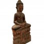 Antique Khmer Style SE Asia Seated Wood Meditation Buddha Statue - 85cm/34"