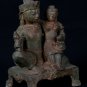 Antique Indian Style Bronze Vishnu and Lakshmi - Protector & Preserver - 18cm/7"