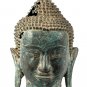Antique Thai style Mounted Bronze Buddha Head Statue - 32cm/13"