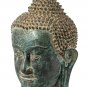 Antique Thai style Mounted Bronze Buddha Head Statue - 32cm/13"