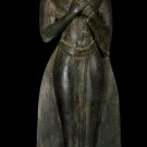 19th Century Antique Bronze Sukhothai Thoughtful Gautama Buddha Statue -61cm/24"