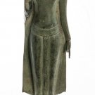 Antique Thai Style Bronze Sukhothai Abhaya Protection Buddha Statue - 38cm/15"