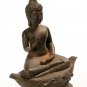 Antique Thai Style Sukhothai Bronze Protection Buddha Statue - 24cm/10"