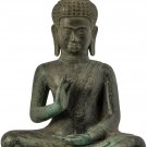 Antique Bayon Style Khmer Buddha Statue - Dharmachakra Teaching Mudra -41cm/16"