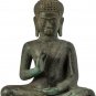 Antique Bayon Style Khmer Buddha Statue - Dharmachakra Teaching Mudra -41cm/16"