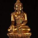 Early 20th Century Ava Style Antique Burmese Good Luck Buddha Statue - 59cm/24"