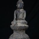 19th Century Burmese Ava Style Bronze Enlightenment Buddha Statue - 42cm/17"