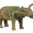 Antique Khmer Style Bronze Water Buffalo or Ox - 26cm/10" Long