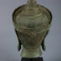 Beautiful Antique Style Green Thai Bronze Sukhotthai Buddha Statue - 31cm/12"