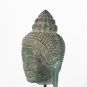Antique Bayon Style Mounted Khmer Buddha Head - 30cm/12"
