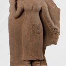 Antique Khmer Style Banteay Srei Stone Bas Relief Apsara or Angel - 87cm/35"