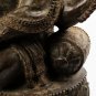 Antique Thai Style Seated Bronze Ganesha Statue - 60cm / 24"