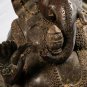 Antique Thai Style Seated Bronze Ganesha Statue - 60cm / 24"