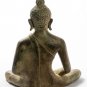 19th Century Antique Bronze Sri Lanka Seated Mediation Buddha Statue - 33cm/13"