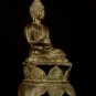 Large Antique Laos Style Bronze Charity Gautama Buddha Statue - 64cm/26"