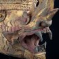 19th Century Antique Mounted Clay Thai Dragon Head - 29cm/12"